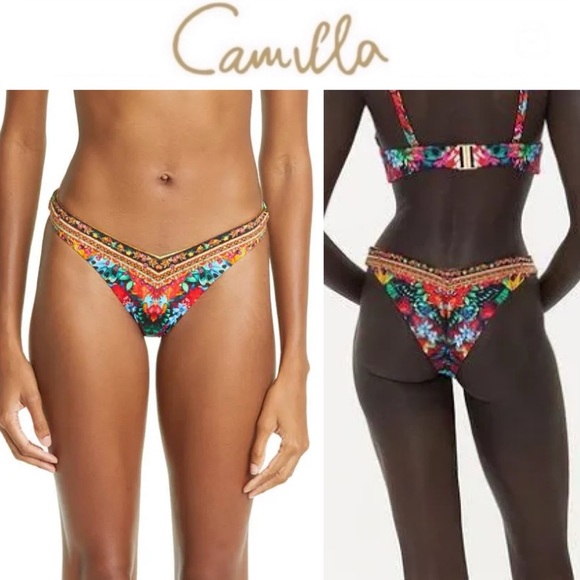 Camilla V High Leg Pant In A Flutter sz L 159$ - Picture 9 of 11